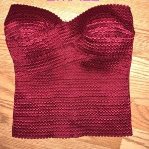 Sexy Red Bandeau tube top